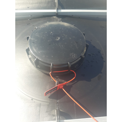 Paletopojemnik 1000l Kontener IBC/drewno/czarny